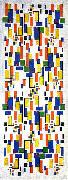 Theo van Doesburg Colour design for a chimney china oil painting artist